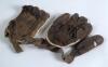 Arthur Percy Frank Chapman. Cambridge University, Kent & England 1920-1938. A pair of tubular leather open palmed batting gloves formerly used by Chapman during his playing career. The gloves were found in the kitbag of Kent team mate W.H.V. Levett and ac - 2