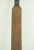 &lsquo;A Warsop Triangular Bat circa 1890&rsquo;. A triangular practice cricket bat made by Benjamin Warsop of St. John&rsquo;s Wood, London. The triangular shaped bat&rsquo;s blade is only 2.5&rdquo; in width and has &lsquo;B. Warsop, Marylebone&rsquo; stamped across the splice and below a faded