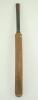 &lsquo;A Warsop Triangular Bat circa 1890&rsquo;. A triangular practice cricket bat made by Benjamin Warsop of St. John&rsquo;s Wood, London. The triangular shaped bat&rsquo;s blade is only 2.5&rdquo; in width and has &lsquo;B. Warsop, Marylebone&rsquo; stamped across the splice and below a faded - 4