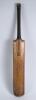 John Barlett &lsquo;compressed&rsquo; cricket bat 1892. Stamps for &lsquo;Bartlett, Waterloo Road (the makers address)&rsquo; to the bat. Silver coat of arms shield to back engraved &lsquo;Thornton C.C. won by Spencer Lambert for best batting. Average Season 1892. The back of the bat - 4