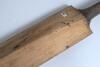 Gunn & Moore &lsquo;Nonjar&rsquo; cricket bat c1910. Stamps for &lsquo;Gunn & Moore Nonjar&rsquo; to front and impressed &lsquo;Reblade&rsquo; stamp to back. The blade is &lsquo;reblade&rsquo; provided by the manufacturer, a service often used in those days. The handle is made of a mixture of many cane - 2