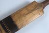 The M.C.C. All Cane cricket bat circa 1925. Impressed to blade M.C.C. Company Ltd, Bedford and across the slice &lsquo;All Cane&rsquo; and below the splice &lsquo;Loyd & Son, Lewes & Horsham (retailers stamp). The handle is formed from thirteen split canes, one of which is