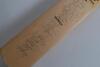 England v Australia 1989. Duncan Fearnley &lsquo;Supreme&rsquo; cricket bat signed to the face by twelve of the England and seventeen members of the Australian teams. Signatures include Gower, Russell, Gooch, Broad, Dilley, Lamb, Smith, Foster, Jarvis, Border, Marsh, - 2