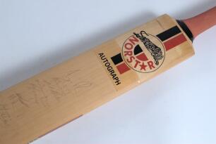 Gary Ross O&rsquo;Sullivan. New South Wales Country 1988 to 1997. Norstar &lsquo;Autograph&rsquo; cricket bat signed to face by the Zimbabwean team who played N.S.W. County on the 26th December 1994. Fourteen signatures including Flower, Campbell, Streak, Strang, Brain, Wh