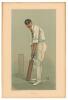 &lsquo;Captain Edward George Wynyard, Hampshire & England 1894-1912. Signed Vanity Fair colour chromolithograph of Wynyard. &lsquo;Hampshire&rsquo;. August 25th 1898 by CG. Nicely signed by Wynyard in black ink to lower border. The signature has slight fading and the print