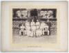 &lsquo;St. Wilfred&rsquo;s Club, 1886&rsquo;. Early original sepia photograph of the St. Wilfred team seated and standing in rows wearing cricket attire in front of the pavilion at Sheffield Park, Sussex. The photograph by E. Hawkins & Co, &lsquo;Late Hennah & Kent&rsquo;, Brighton, m