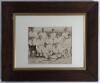 &lsquo;Derbyshire v Australians 1886&rsquo;. Original early sepia photograph of the Derbyshire team seated and standing in rows wearing cricket attire for the tour match v Australians at the County Ground, Derby, 7th & 8th June 1886. The photograph with handwritten t