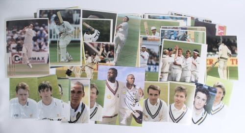 Test and County photographs 1990s. A comprehensive selection of over 450 original colour press photographs from the 1990s and early 2000s including approx. 340 of match action from Test, one-day internationals, County and tour matches, teams, presentation