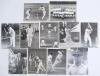 Cricket press photographs c.1950s. A selection of seventeen original mono press photographs. Subjects include Fred Trueman dismissing McDonald of Australia, Leeds 1956. Garry Sobers of West Indies playing a pull shot with Godfrey Evans keeping wicket at L