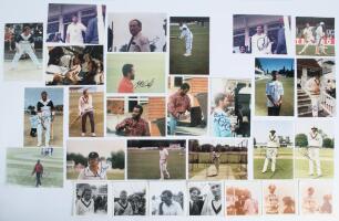 Colour candid photographs 1980s/1990s. Red storage box containing a collection of over five hundred candid photographs, the majority colour, of cricketers and match action from the 1980s/ 1990s, with strong Worcestershire interest at New Road. Approx. for