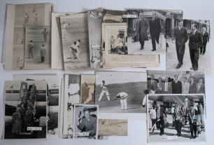 England (M.C.C.) tours 1953/54-1969/70. A good selection of approx. eighty original mono press photographs including &lsquo;wire&rsquo; photographs, the majority covering M.C.C. overseas tours. Series include to West Indies 1953/43 (Qty 2), to South Africa 1956/57 (1