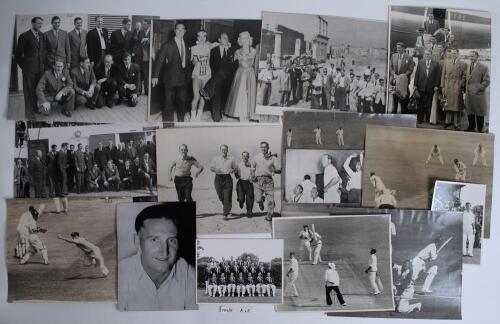 England (M.C.C.) tours to Australia 1954/55-1962/63. A comprehensive selection of approx. one hundred and fifty original mono press photographs including &lsquo;wire&rsquo; photographs, covering M.C.C. tours to Australia. Series are 1954/55 (Qty 42), 1958/59 (40), an