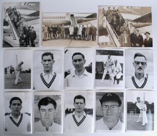 South Africa tour to England 1965. A very good selection of around eighty original mono press photographs. Subjects include match action from Test and tour matches, player portraits of Ali Bacher, Michael Macaulay, Dennis Gamsy, Peter van der Merwe, Tiger
