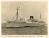 M.C.C. tour to Australia 1946/47. Official Union-Castle Line R.M.V. &lsquo;Stirling Castle&rsquo; photograph of the ship that took the M.C.C. to Australia for the 1946/47 tour. Signed to the verso in ink by all seventeen playing members of the touring party. Signatur