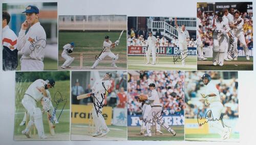 South Africa tours to England 1994 and 1998. A good selection of seventy two original colour press photographs from the 1994 and 1998 tours. Includes forty from the 1994 series of which eight are signed by the featured player. Signatures are Kepler Wessel