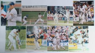 South Africa tours to England 1994 and 1998. A good selection of seventy two original colour press photographs from the 1994 and 1998 tours. Includes forty from the 1994 series of which eight are signed by the featured player. Signatures are Kepler Wessel
