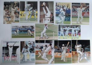 England v West Indies 1995 & 1998. A selection of fifty original colour press photographs comprising thirty from the West Indies tour to England 1995, and twenty from England in the West Indies 1998, depicting match action, celebrations, awards etc. Inclu