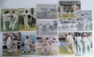 England v West Indies 1991 & 1994. A selection of sixty original mainly colour, some mono press photographs comprising thirty from each of the West Indies tour to England 1991, and England in the West Indies 1994, depicting match action, net practice, awa