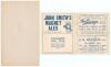 Nottinghamshire C.C.C. 1929 & 1932. Two original Nottinghamshire scorecards, one for the Champion County match v Rest of England at Kennington Oval, 14th- 18th September 1929 with complete handwritten scores, The Rest winning by just eight runs. The other - 2