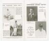 &lsquo;Isle of Oxney XI v Two Players 1936&rsquo;. Official folding programme and scorecard for the Centenary match where the Isle of Oxney XI took on &lsquo;Two Players&rsquo; being W. Ashdown of Kent and A.F. Wensley of Sussex. The match was played at Wittersham in Kent on the - 2