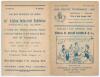 Sind Cricket Tournament 1945. Europeans v Muslims. Official folding scorecard for the semi-final match played at Karachi, 27th & 28th October 1945. The scorecard with neatly handwritten scores in ink, shows the Europeans scoring 119 and 192 in their two i - 2