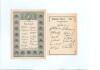 South African tour of England 1947. Rarer official folding scorecard for the tour match, &lsquo;Gentlemen of Ireland v. South Africa&rsquo; played at Dublin, 10th & 11th July 1947. Incomplete handwritten scores in ink. No play was possible on the first day and the ma - 3
