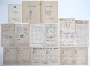 Festival, tour and County scorecards 1948-1958. A selection of official scorecards including three for Kent matches from the Canterbury Cricket Week Centenary 1948, v Australia, 21st- 24th August, v Hampshire, 31st July- 3rd August, and v Nottinghamshire