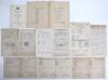 Festival, tour and County scorecards 1948-1958. A selection of official scorecards including three for Kent matches from the Canterbury Cricket Week Centenary 1948, v Australia, 21st- 24th August, v Hampshire, 31st July- 3rd August, and v Nottinghamshire