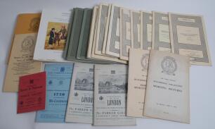 Auction catalogues 1950- 1978. Good and interesting selection of twenty six auction and dealer catalogues from the period stated. Catalogues for Christies, &lsquo;The Parker Gallery&rsquo; and Sotheby & Co. Early catalogues featuring the Parker Gallery from 1950, Chr