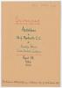 &lsquo;Australian Cricketers Goodwill Tour 1932&rsquo;. Australian tour of Canada & America 1932. Scarce original folding scorecard for the &lsquo;Exhibition Cricket Game. Australian Cricket Team versus Montecito Cricket Club&rsquo; played at the Peabody Stadium, Santa Barbara, - 3