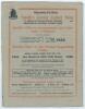 M.C.C. &lsquo;Bodyline&rsquo; tour of Australia 1932/33. &lsquo;Queensland Cricket Association Souvenir. Queensland v New South Wales 1932&rsquo;. Official programme edited by Wallace R. Lloyd and H. Sandys McEntire. Printed by &lsquo;Lloyd&rsquo;s Almanack&rsquo;, Brisbane 1932. 48pp. Not record - 2