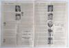 &lsquo;1936-37 Test Souvenir. Australia v. England Programme and Score Sheet&rsquo;. Produced as a &lsquo;Supplement to The Australian Cricketer&rsquo;. Large format four page folding supplement comprising biographies and pictures of the England touring party and Australian play - 3