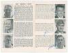 &lsquo;Cricketers from New Zealand&rsquo; 1958. Official tour souvenir programme for the tour by Playfair edited by Gordon Ross. Signed in ink to pen pictures by fifteen members of the touring party including Reid (Captain), Cave, Alabaster, Blair, D&rsquo;Arcy, Harford, H - 2