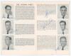 &lsquo;Cricketers from South Africa&rsquo; 1960. Official tour souvenir programme for the tour by Playfair edited by Gordon Ross. Signed in ink to pen pictures by fourteen playing members of the touring party. Signatures are McGlew (Captain), Goddard, Adcock, Carlste - 2