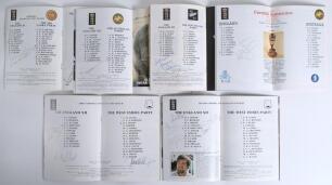 England signed programmes 1984-2007. Eight official programmes for England home Test and one day internationals. England v West Indies, 1st Test, Edgbaston 1984 signed by Andy Lloyd, Derek Pringle (England) and Michael Holding (West Indies). 2nd Test, Lor