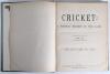 &lsquo;Cricket: A Weekly Record of the Game&rsquo;. Volume II nos. 22-49 (16th February to 27th December 1883). Illustrated. Bound in later full green leather, gilt title to spine, complete with title and contents pages to front, lacking original wrappers. Odd nicks - 3