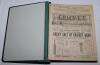 &lsquo;Cricket: A Weekly Record of the Game&rsquo;. Volume XXVII nos. 770-799 (30th January to 24th December 1908). Illustrated. Complete run of issues loosely inserted in later green binder. Lacking the Cricket Fixtures supplement for 9th April. Title and contents p