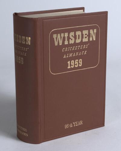 Wisden Cricketers&rsquo; Almanack 1959. Original hardback. Excellent condition, not often seen in this fine condition