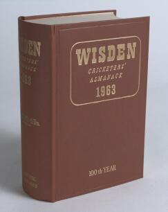 Wisden Cricketers&rsquo; Almanack 1963. Original hardback. Excellent condition, not often seen in this fine condition