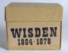 Wisden Cricketers&rsquo; Almanack 1864-1878. Fifteen facsimile editions, with pink wrappers, second facsimile edition printed by Lowe & Brydone Ltd, London 1974. Limited edition. Good condition. In original yellow box with title to side. The box a little aged t - 2