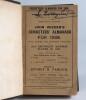 Wisden Cricketers&rsquo; Almanack 1908. 45th edition. Bound in dark brown/maroon boards, with original wrappers, with gilt titles to spine. Signature stamped to front wrapper, one inside page and stamped twice to rear wrapper. Good condition