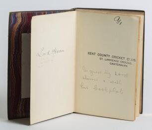Lord Harris, George Robert Canning, Kent & England 1870-1911. Wisden Cricketers&rsquo; Almanack 1891 to 1931. 28th-68th editions, lacking the 1895 and 1898 editions. Thirty nine editions of the Almanack, formerly owned and from the library of Lord Harris. All e
