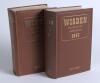 Wisden Cricketers&rsquo; Almanack 1960 and 1963. Original hardback editions. Some faults and wrinkling to the spine of the 1963 edition otherwise in good+ condition, the 1960 in very good condition. &lsquo;Kent County Cricket Club&rsquo; handstamp to each book. Qty 2