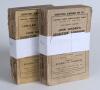 Wisden Cricketers&rsquo; Almanack 1911 and 1913. 48th & 50th editions. Original wrappers. Both with faults, broken page blocks, wear and fading to wrappers, loss to spine paper on both, appear complete. Good condition