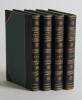 Wisden Cricketers&rsquo; Almanack 1916 to 1919. 53rd-56th editions. Handsomely uniformly bound in green and black leather with gold edging, with original paper wrappers, with raised bands and title and date in gilt to spine. Marbled end papers and gilt to all p