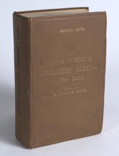 Wisden Cricketers&rsquo; Almanack 1933. 70th edition. Original hardback. Some general wear to boards and spine, dulling to gilt titles on front board and spine otherwise in good/very good condition