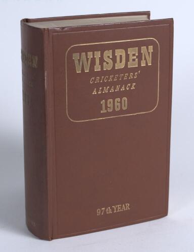 Wisden Cricketers&rsquo; Almanack 1960. Original hardback. Very good/excellent condition