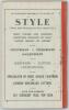 &lsquo;Who&rsquo;s Who in Indian Cricket&rsquo;. Edited by Syed M.H. Maqsood. 4th edition &lsquo;1944-45&rsquo; , Delhi 1945. Printed at Model Press, Delhi. [vi] 96pp. Original stiffened boards and cloth spine. Padwick 3819. Worm damage and wear to boards and pages. Breaking to intern - 2