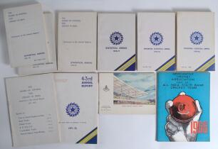 Indian cricket 1960s-1970s. A selection of Indian publications including a small brochure for the &lsquo;Laying of the Foundation Stone&rsquo; for the new Cricket Stadium at Chepauk, Madras, 8th February 1971, published by the Tamil Nadu Cricket Association. Official
