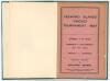 Leeward Islands Cricket Tournament, 1927.... Complete details by Beresford Browne&rsquo;. Matches: Antigua v St. Kitts, Dominica v Montserrat and final match Antigua v Dominica. Compiled and published for the Antigua Cricket Tournament Publications Association,